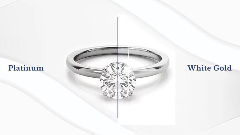so sánh platin và vàng trắng
